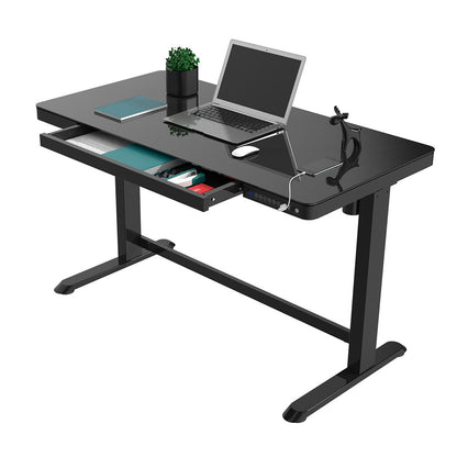 Desk ERGO with 1 motor 120x60cm, black 