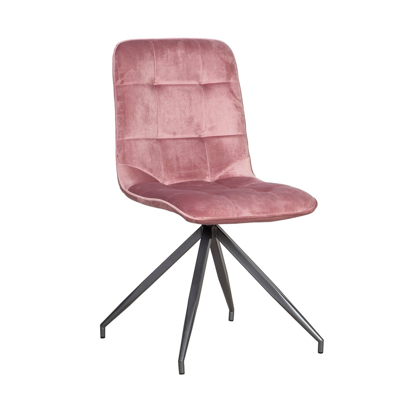 Chair RIMINI, pink velvet 