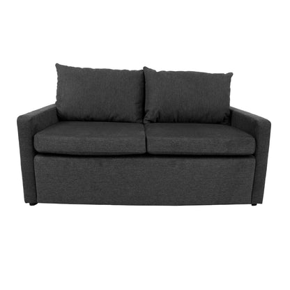 Sofa bed COLOGNE with storage box, dark gray