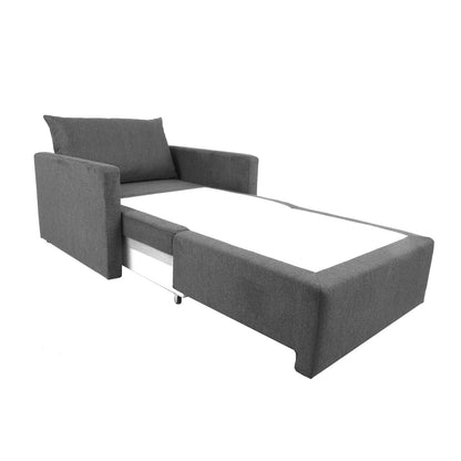 Lounge chair bed COLOGNE light gray 