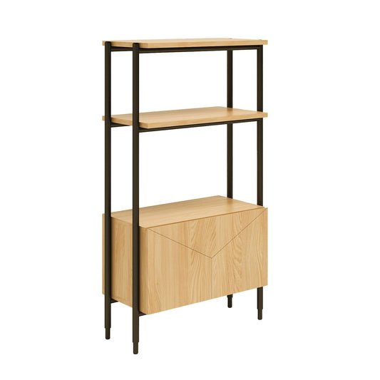 Shelf NATE 65.5x32xH117cm, oak