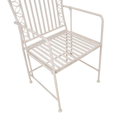 Chair JASMINE / antique white metal 