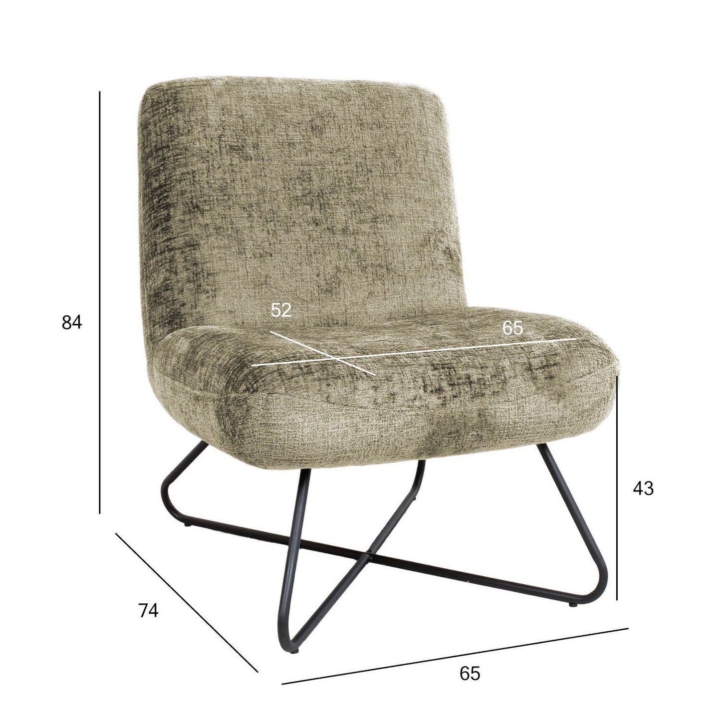 Lounge chair FARICA beige 