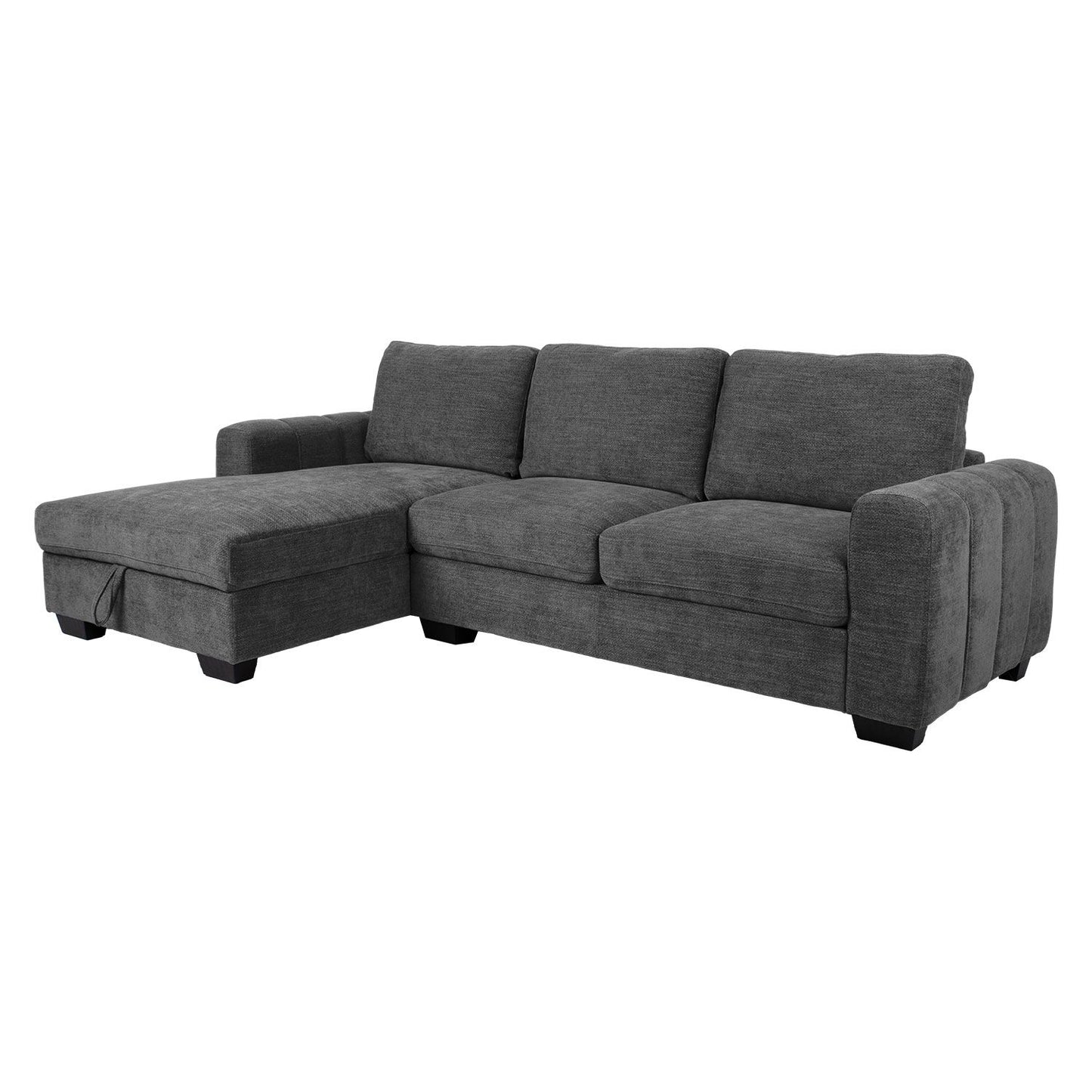 Corner sofa MARITA KS, dark gray