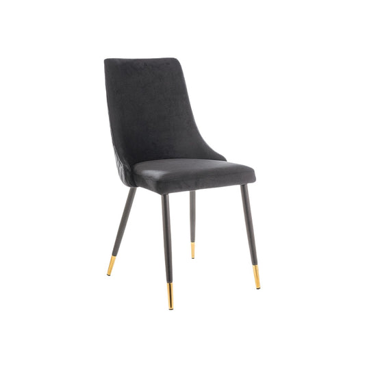 Chair PIANO VELVET BLACK/GOLD FRAME/BLACK BLUEVEL 19