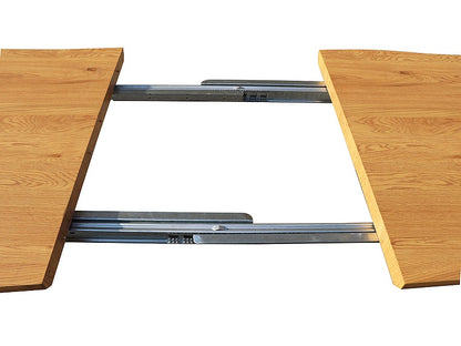 Table FRESNO OAK COLOR/BLACK FRAME 120(180)X80