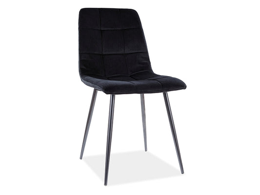 Chair MILA VELVET BLACK FRAME/BLACK BLUEVEL 19