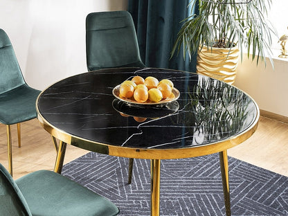 Table CALVIN BLACK MARBLE EFFECT/GOLD FI 100