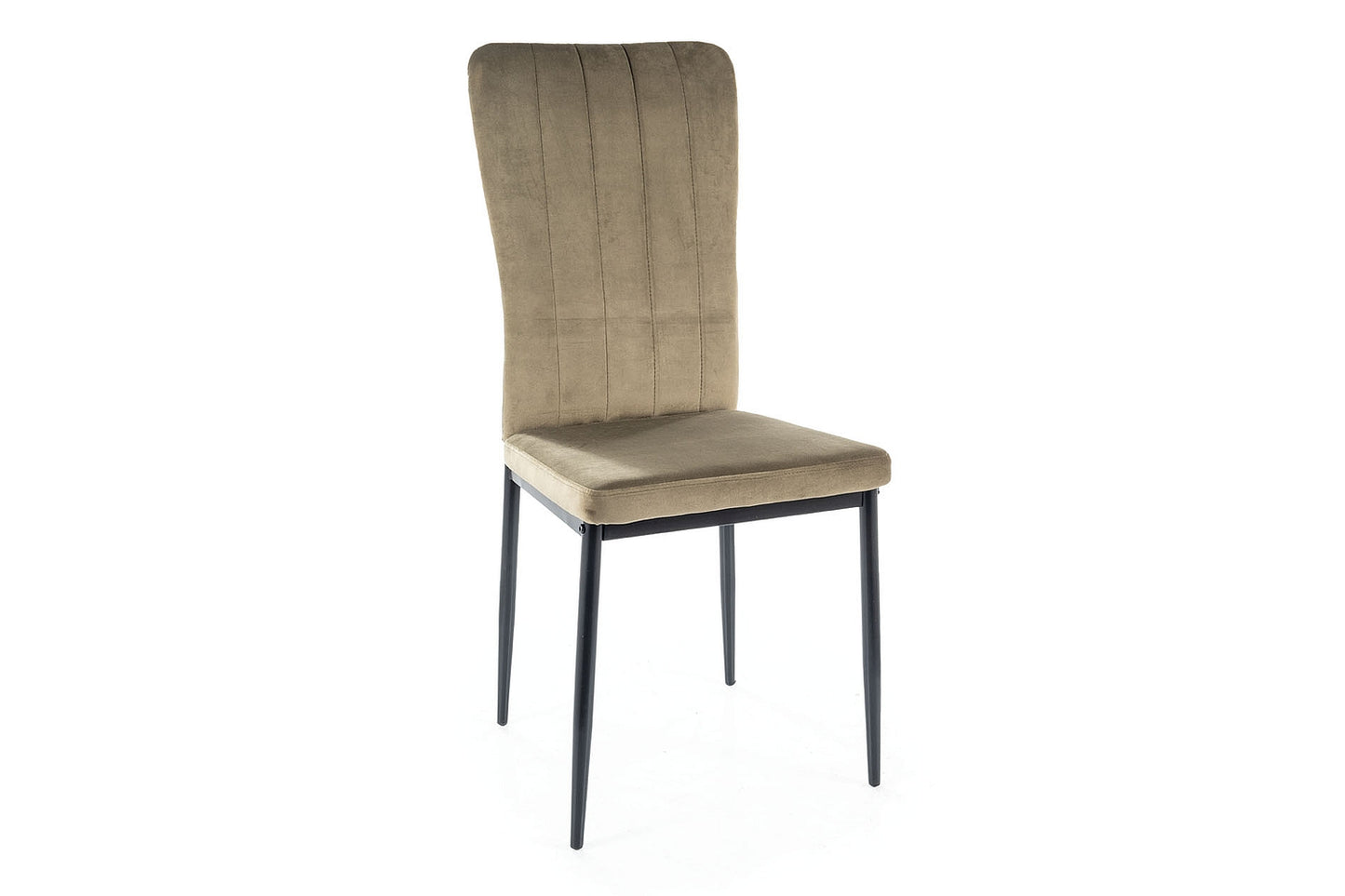 Armchair VIGO VELVET BLACK FRAME / OLIVE BLUVEL 77