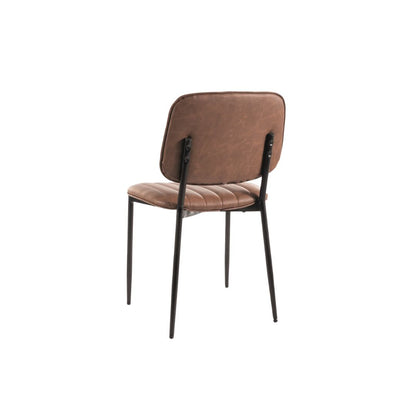 Chair BEN LEATHER SYNT / Brown color 222 