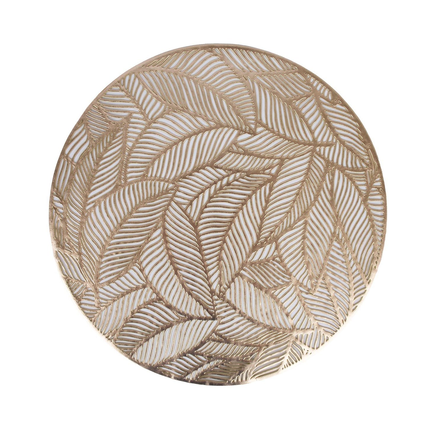 Tablecloth ROUND LEAF D38cm, gold