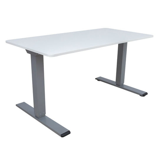 Desk ERGO OPTIMAL with 2 motors 160x80cm, grayish white 