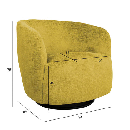 Armchair MANUELA yellow 