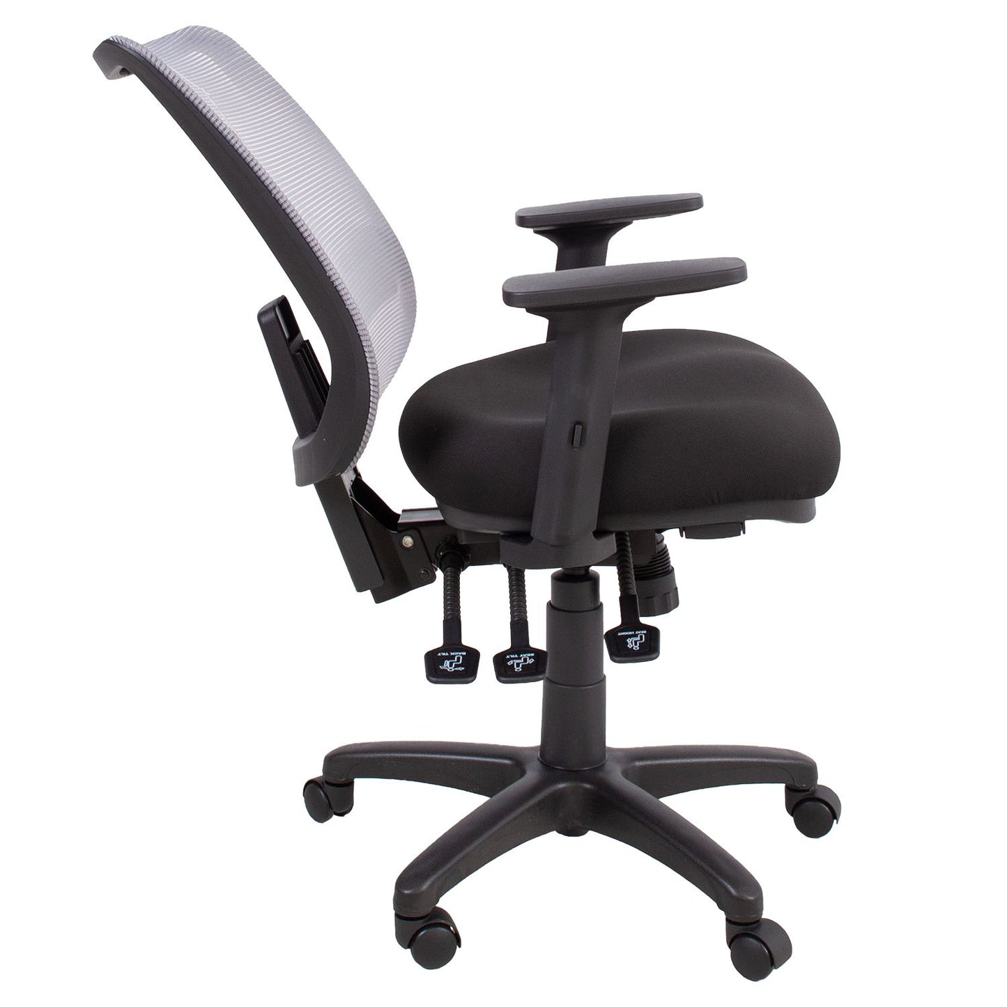 Work chair SAGA black/grey