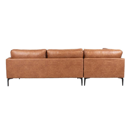 Corner sofa SOFIA KS, brown