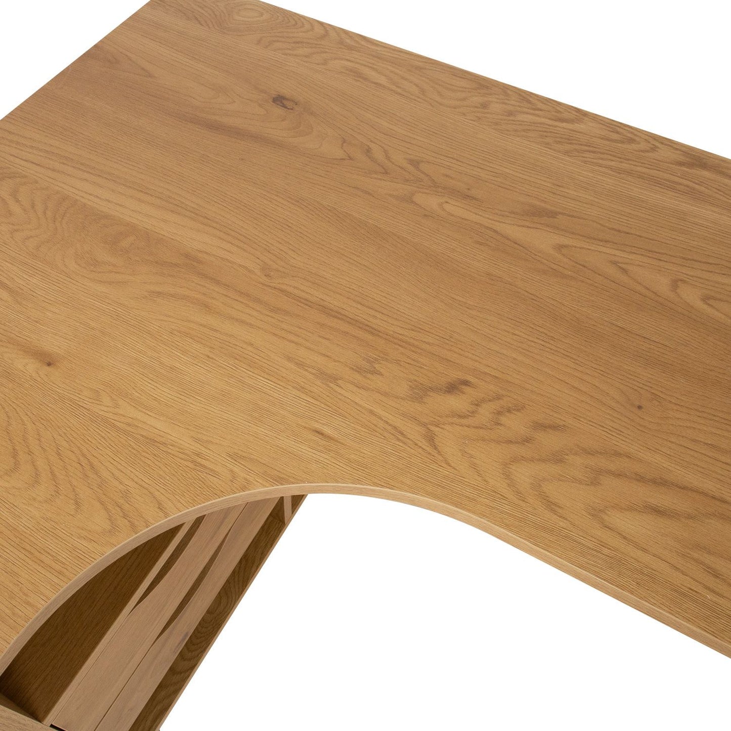 Desk GEORGIA 145x80xH75cm, melamine with oak decor 