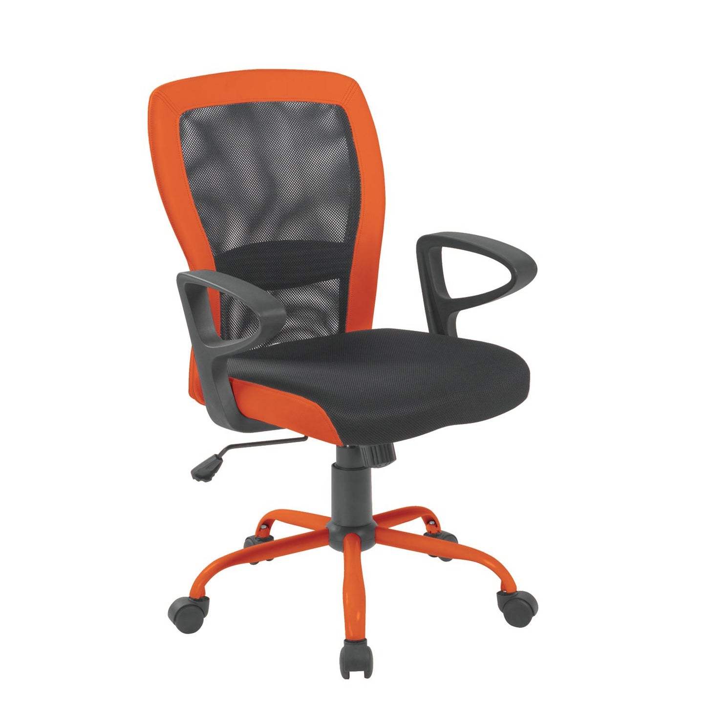 Work chair LENO grey/orange 