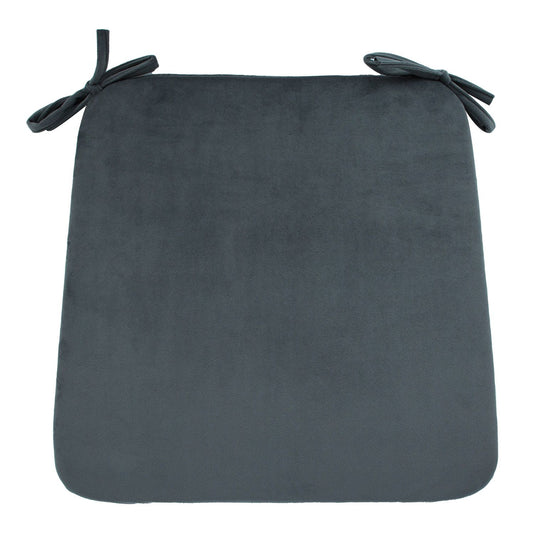 Chair cushion VELVET 39x39cm, gray