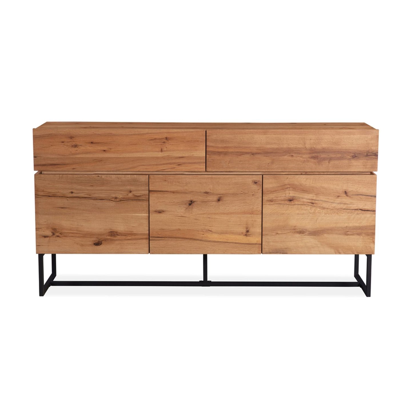 Chest of drawers BYRON 160x41xH80cm, oak