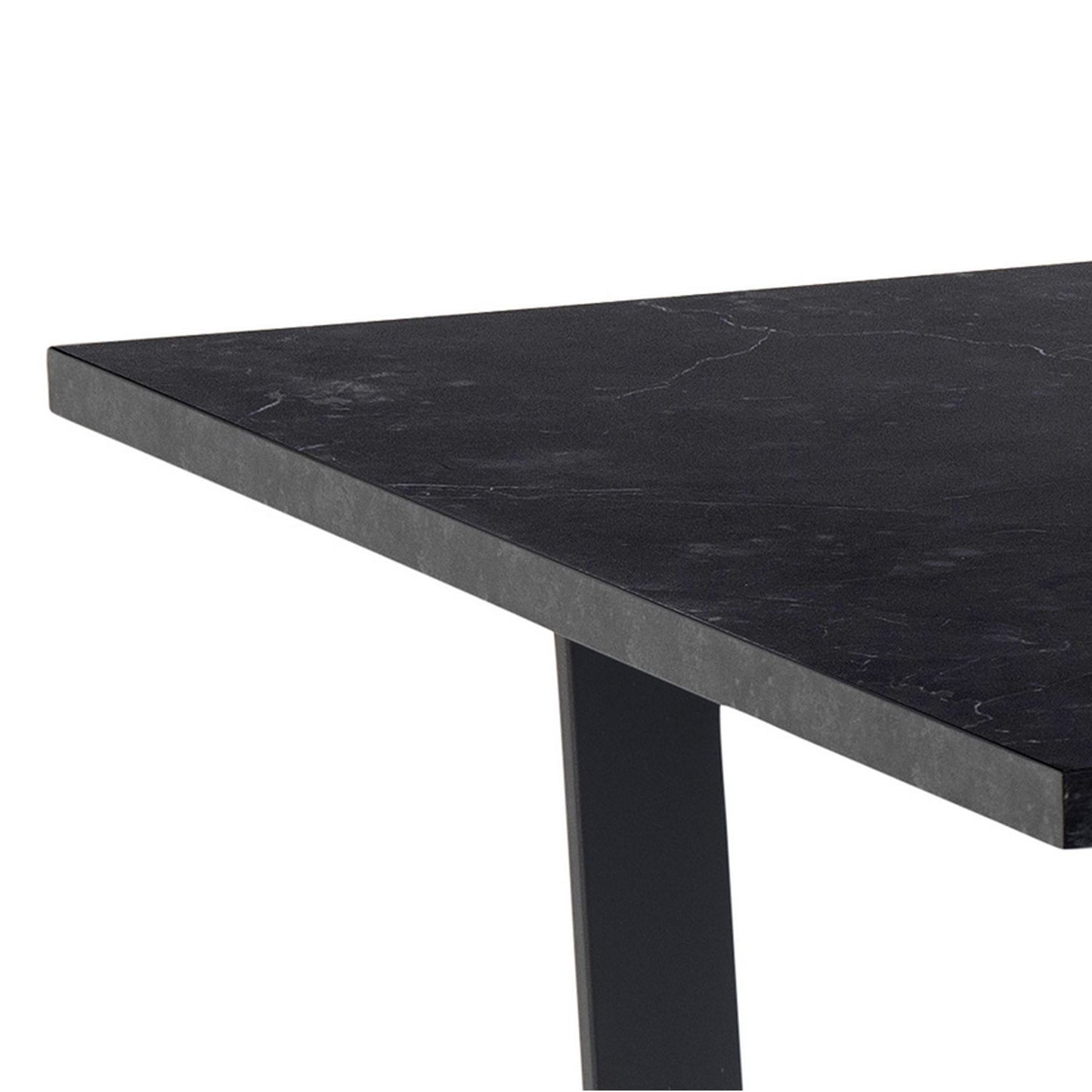 Table AMBLE 160x90xH74cm, black marble