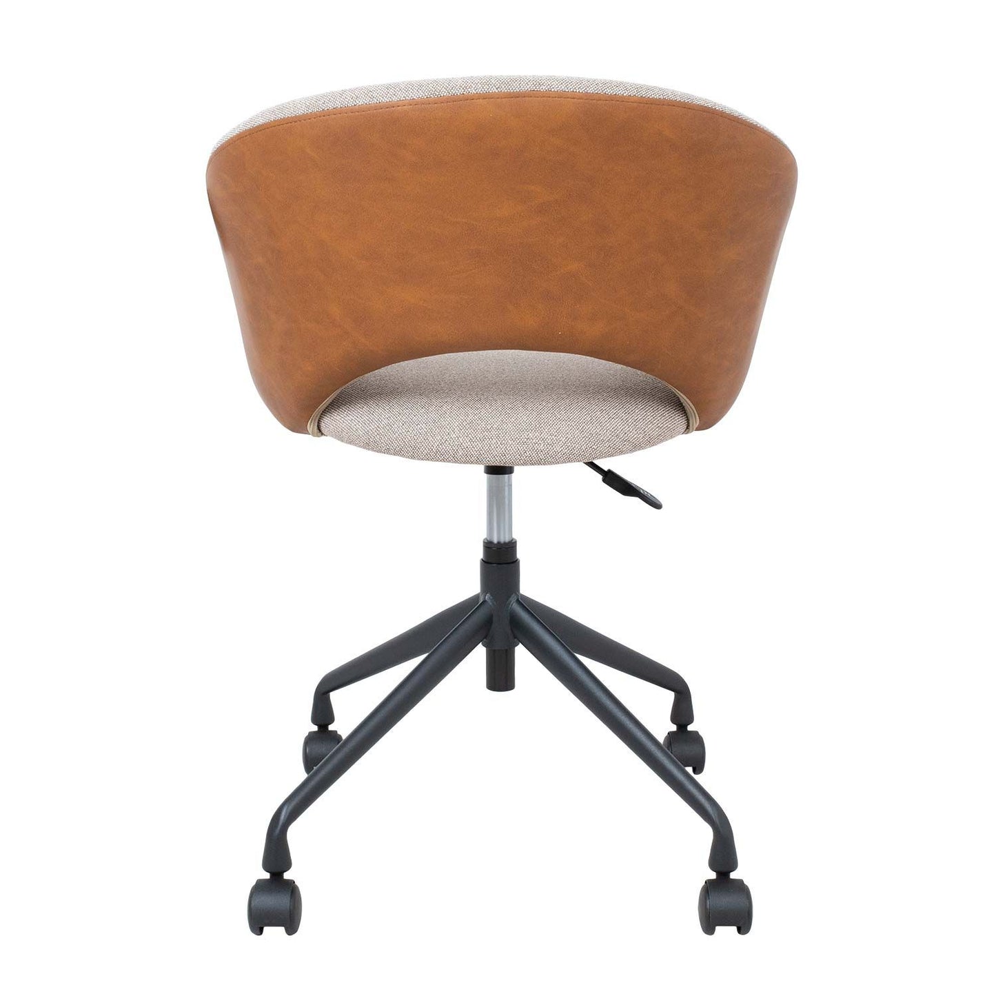 Work chair KARINA with castors, beige/light brown 