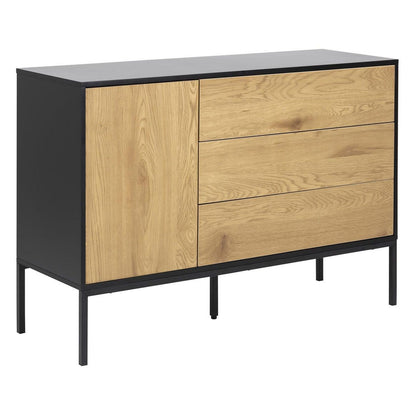 Chest of drawers SEAFORD 120x40xH82cm, oak