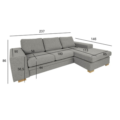 Corner sofa DAGMAR beige