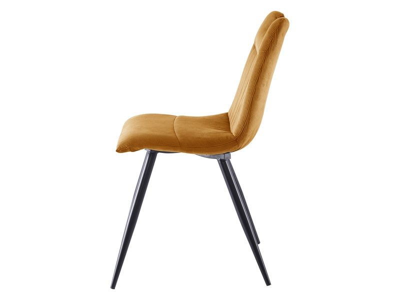 Chair ORFE CORDUROY BLACK FRAME / KARIA FJORDS 66