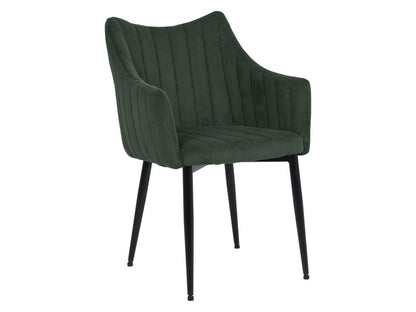 Chair MONTE CHAIRS VELVET BLACK FRAME / FJORD GREEN 79