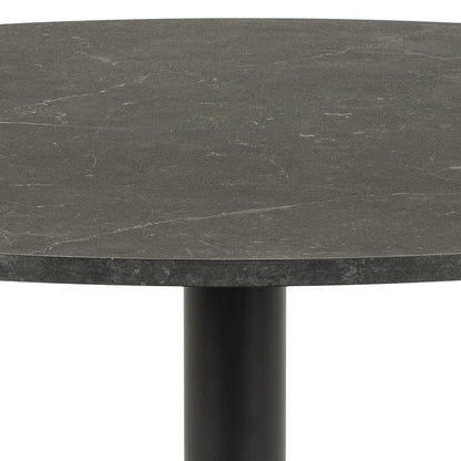 Table IBIZA D110xH74cm, black marble