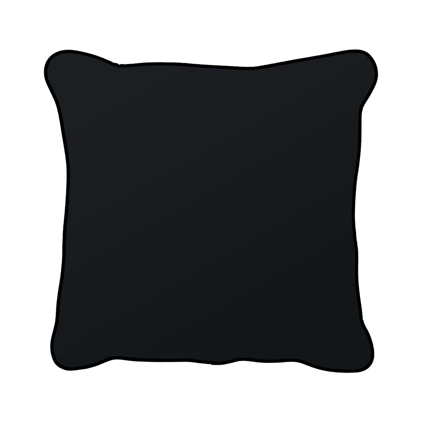 Pillow BLACK HOLLY 45x45cm, snake pattern on a black background