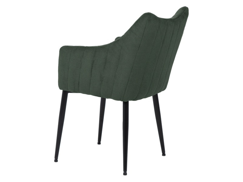 Chair MONTE CHAIRS VELVET BLACK FRAME / FJORD GREEN 79