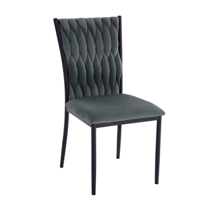 Chair EMORY, gray velvet 