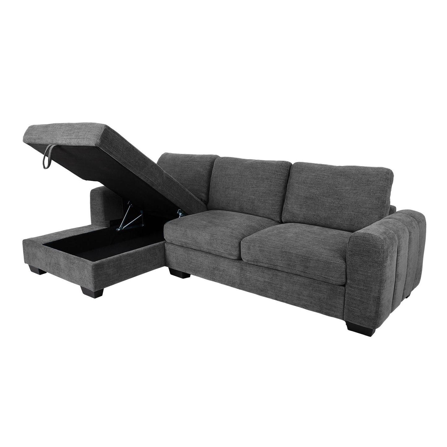 Corner sofa MARITA KS, dark gray