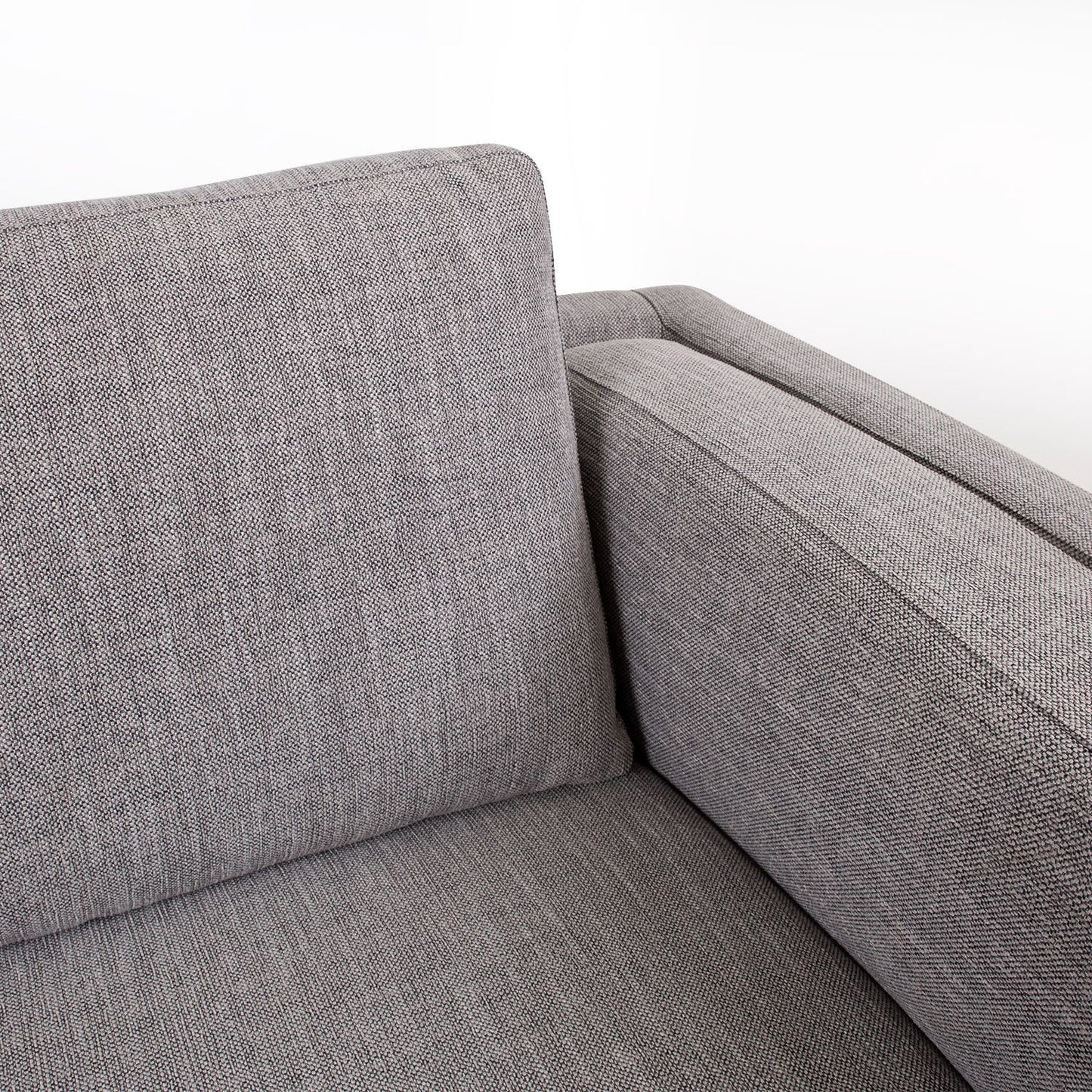 Corner sofa LISBON, right corner, 289x92 / 175xH89cm, gray