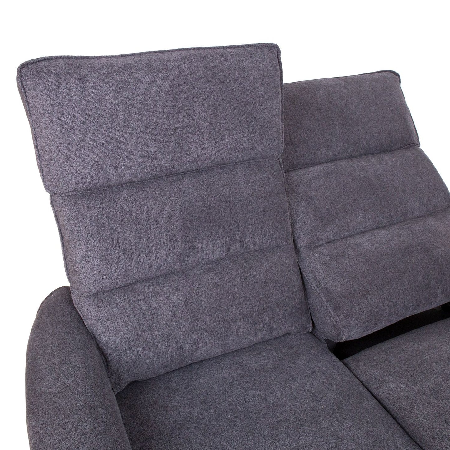 Regliner Sofa BOWERS 2-seater, electric, bluish gray