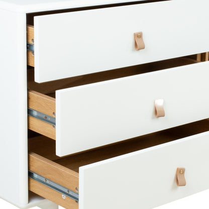 Chest of drawers IRIS 140x40xH55cm, white