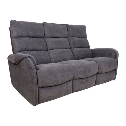 Regliner sofa BOWERS 3-seater, electric, bluish gray