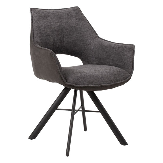 Chair EDDY grey/dark grey 