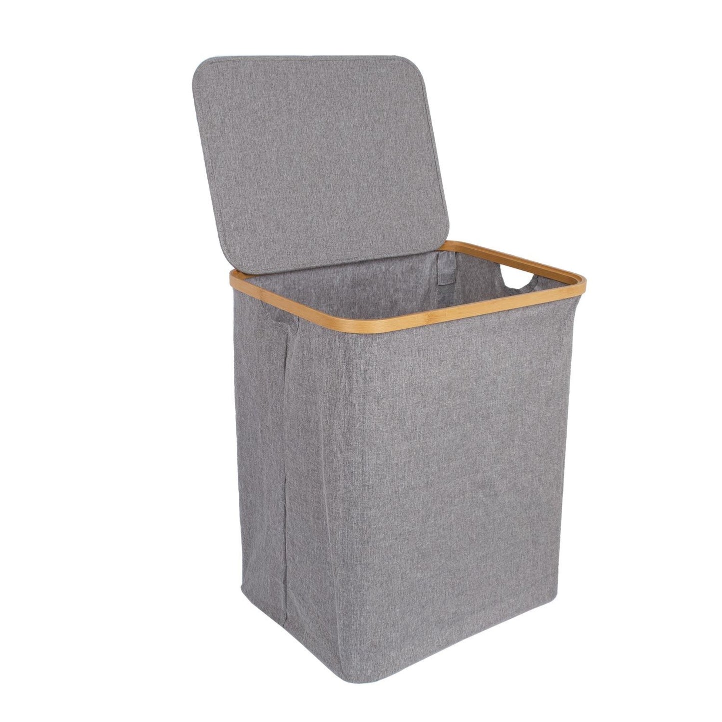 Laundry basket MAX GRAY 45x36xH54cm, light gray 