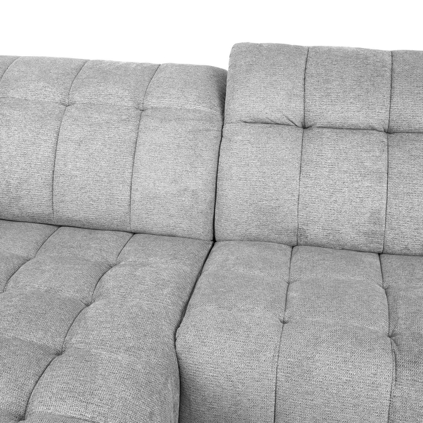 Corner sofa LUZERN KS, light gray