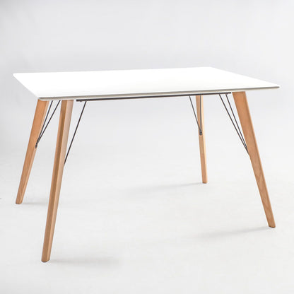 Table HELENA WHITE 120x80xH75cm, white