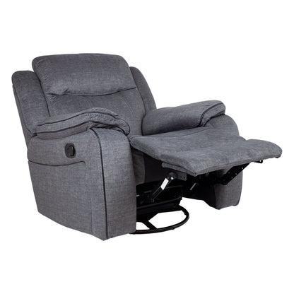 Leisure chair GENTRY with manual mechanism, gray 