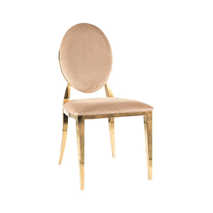 Chair KING VELVET GOLD FRAME/BEIGE BLUEVEL 28 