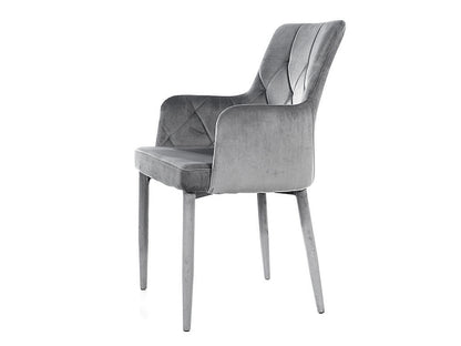 Chair RICARDO VELVET GRAY BLUVEL14