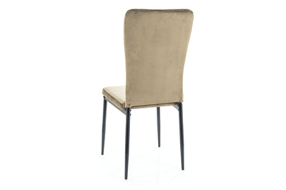 Armchair VIGO VELVET BLACK FRAME / OLIVE BLUVEL 77