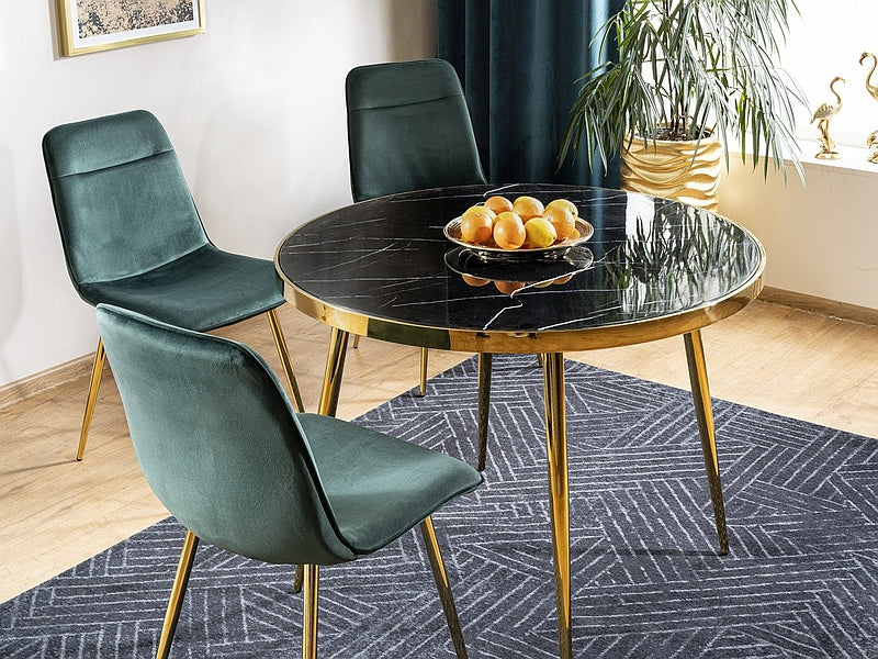 Table CALVIN BLACK MARBLE EFFECT/GOLD FI 100