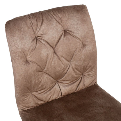 Armchair AFTON brown velvet 