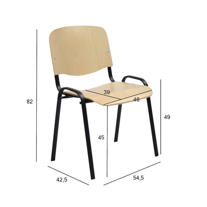 Customer chair ISO, birch 