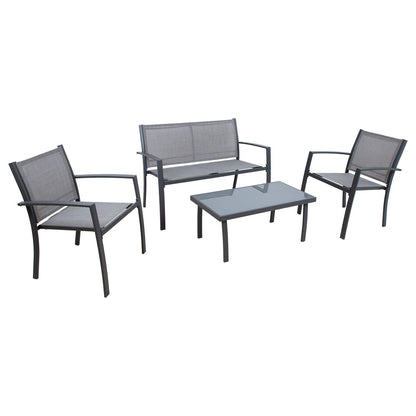 Garden furniture set CYPRESS table, bench and 2 chairs 